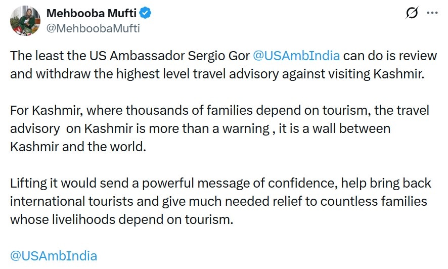 Sergio Gor Kashmir