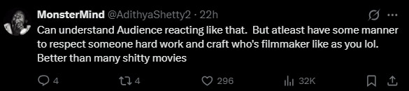Comments on Ram Gopal Varma's X Post