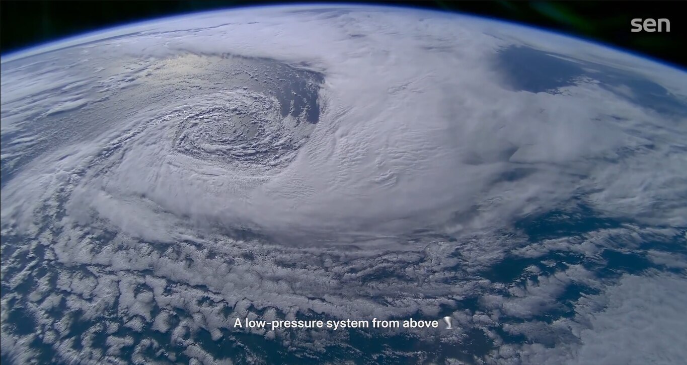 An image of the low pressure area brewing over India as seen from space. (Photo: X/@sen)