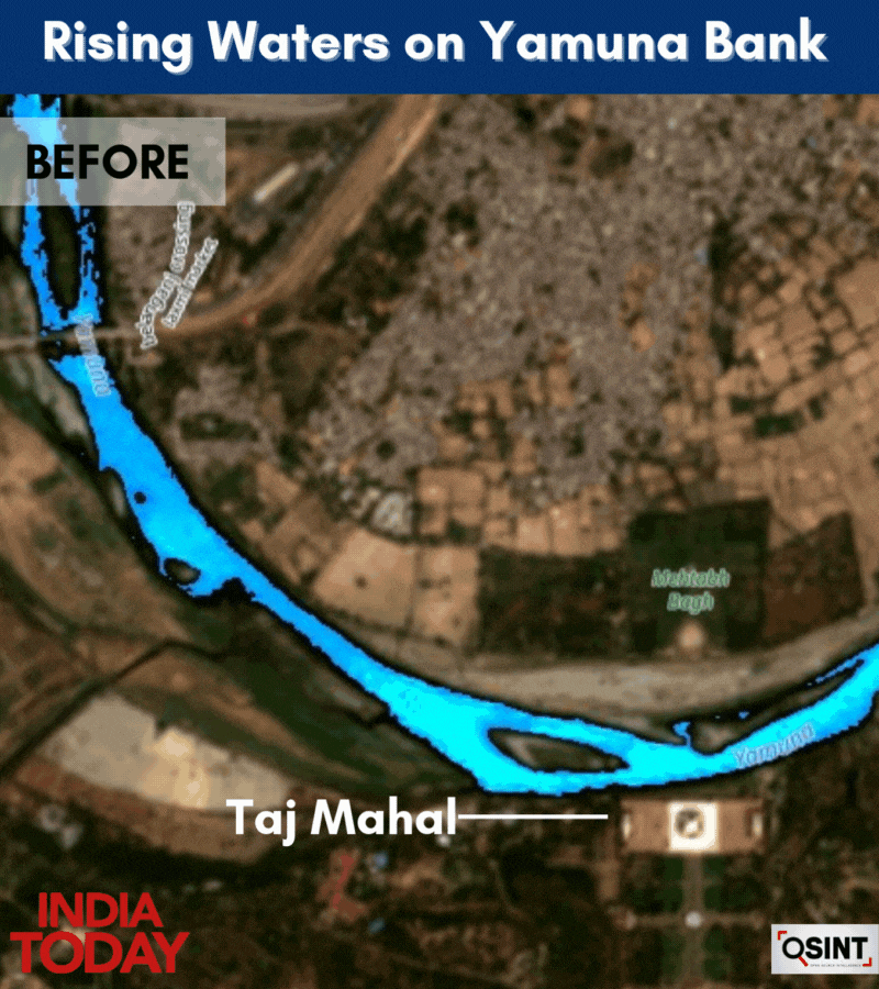 Yamuna water level. 