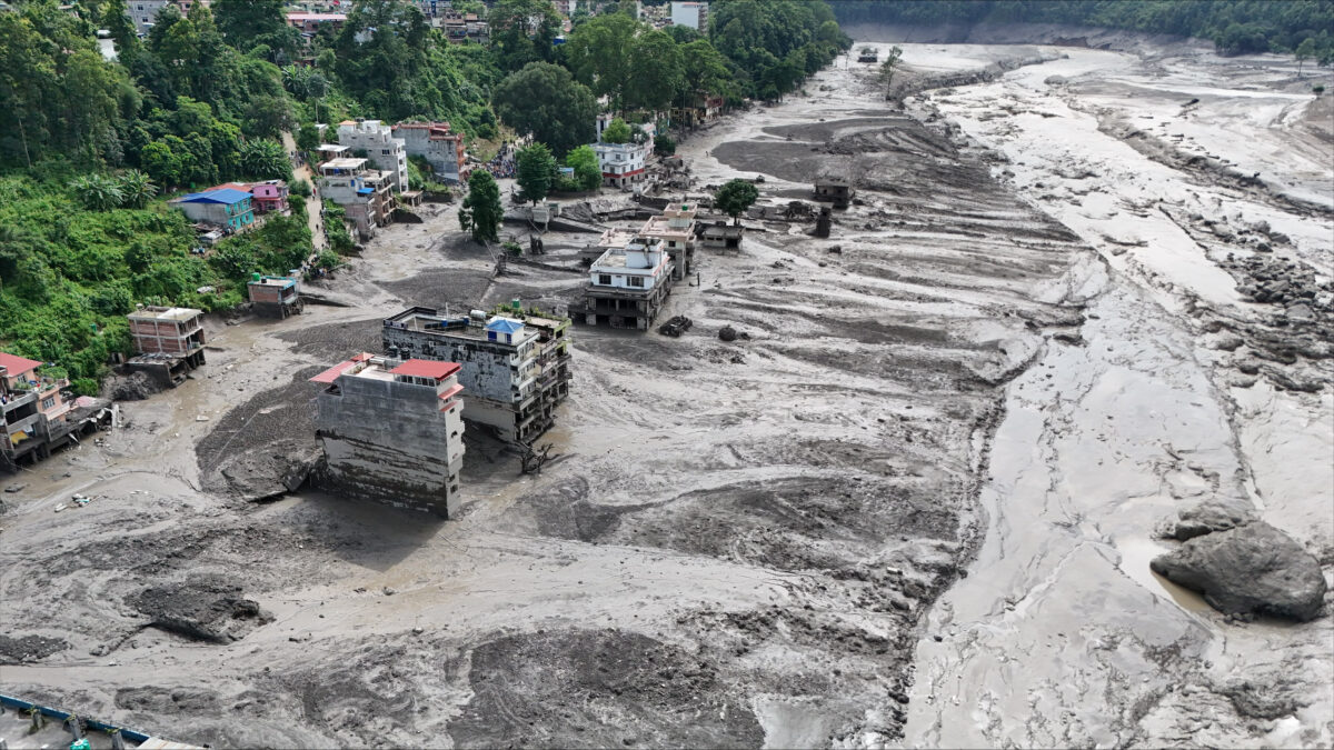 Devastation in northern Nepal from the August 26 disaster. (Photo: UNICEF/Skanda Gautam)