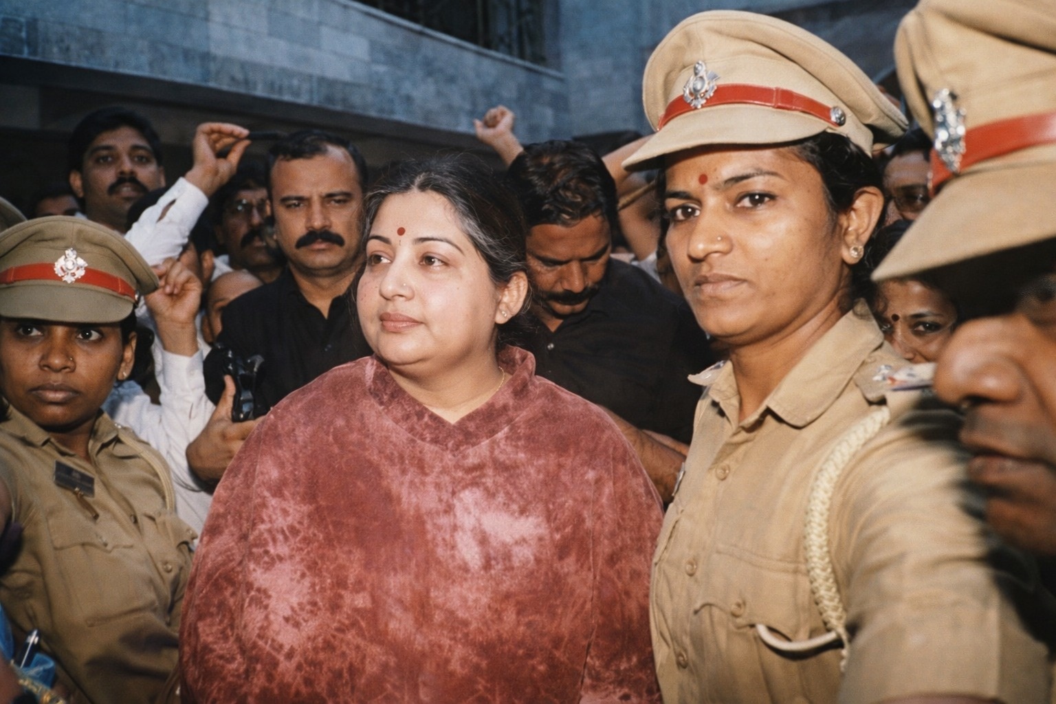 On December 7, 1996, Jayalalithaa was arrested at her Poes Garden residence in a dramatic political turning point.