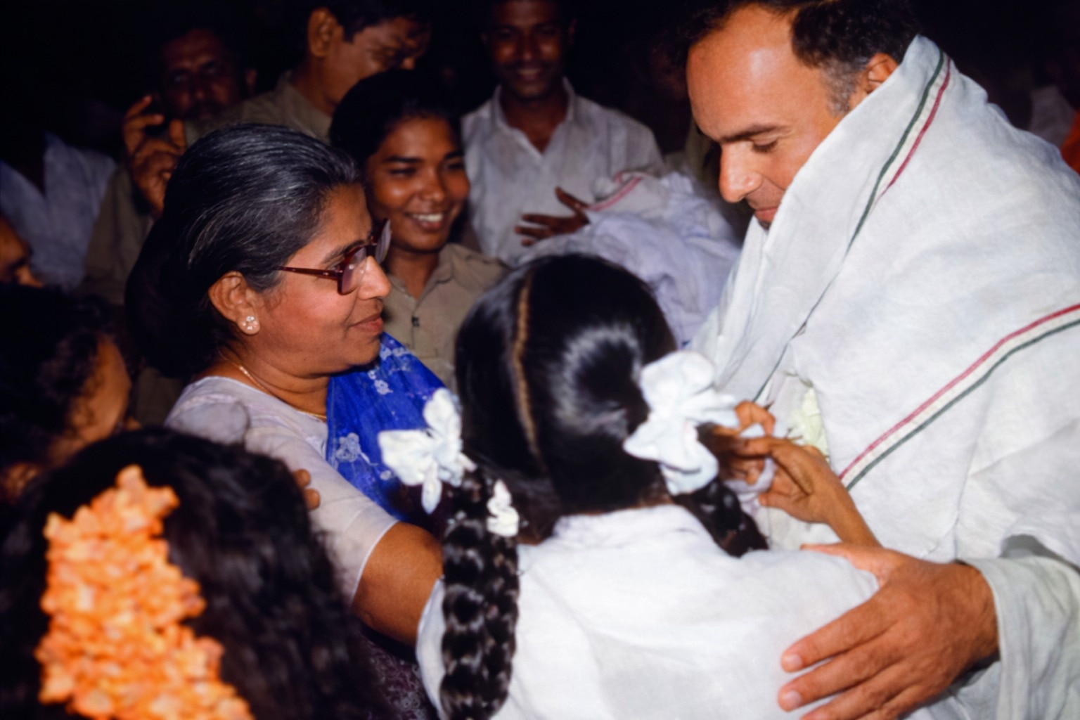 Rajiv Gandhi, minutes before the assassination that stunned the nation.