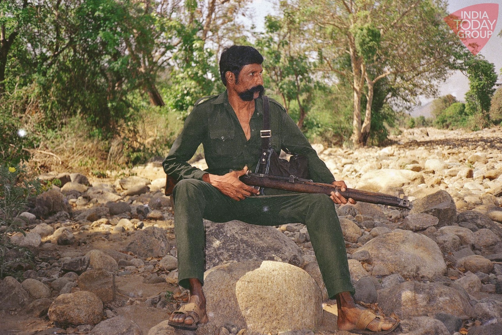 Veerappan, the elusive forest brigand who operated across Tamil Nadu and Karnataka.