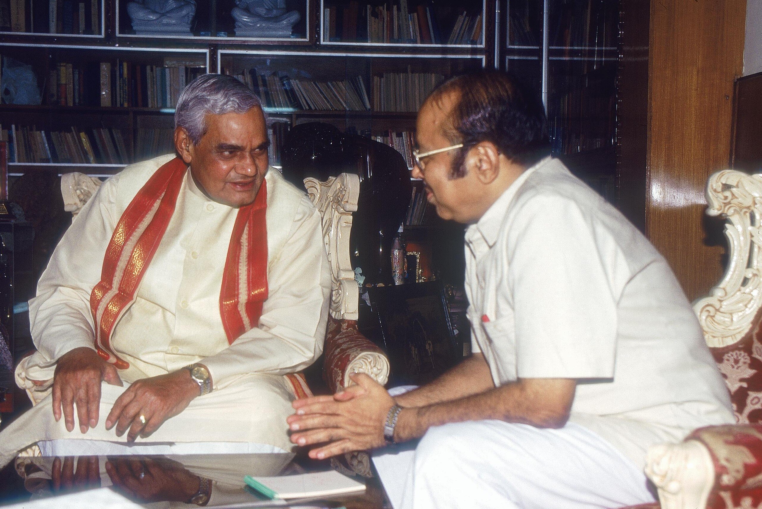 Atal Bihari Vajpayee with Murasoli Maran (Photo: India Today Archives)