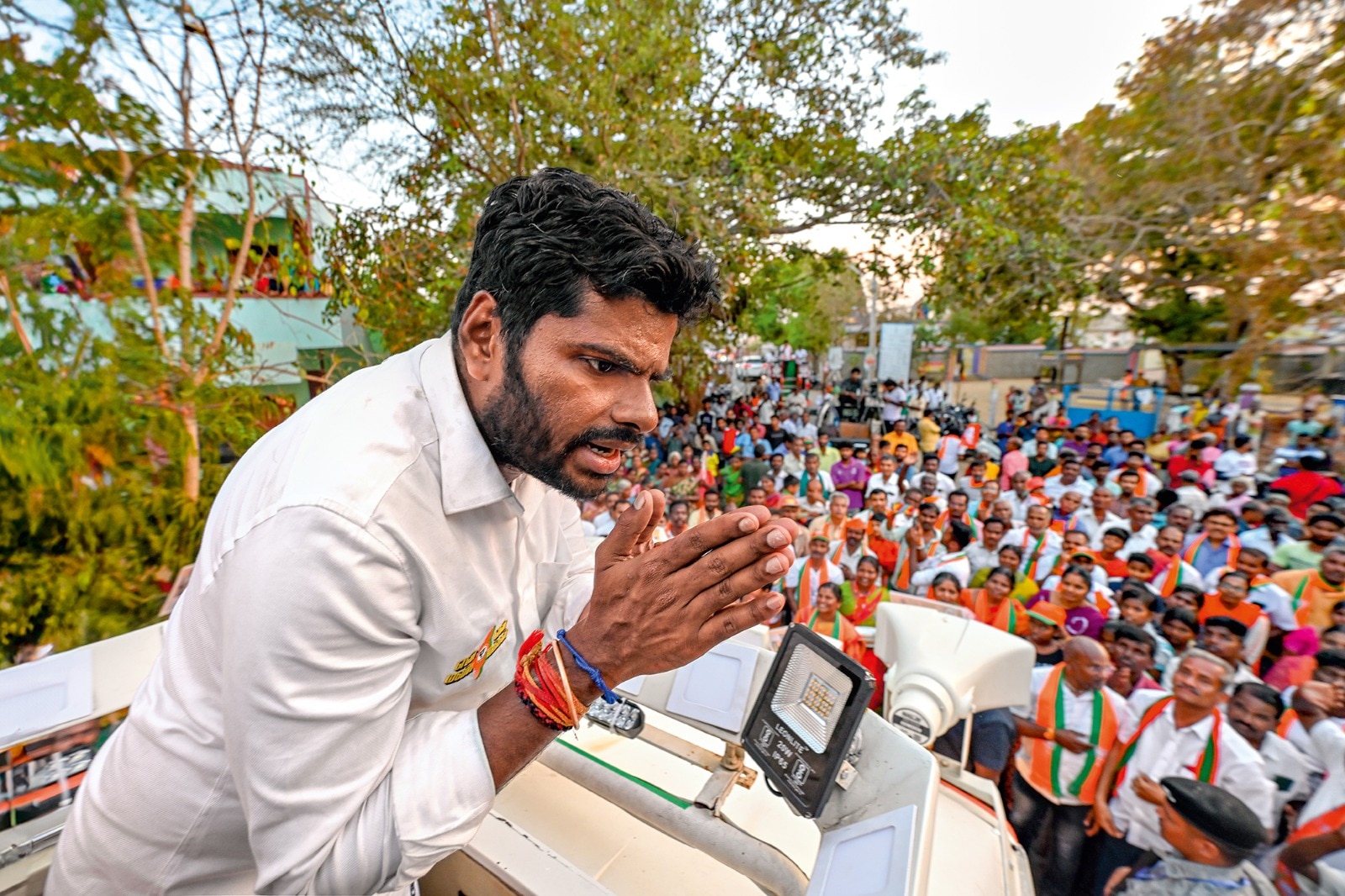 Annamalai’s fiery rhetoric shifted the tone from diplomatic to devastating. (Group Photo Editor/Bandeep Singh)