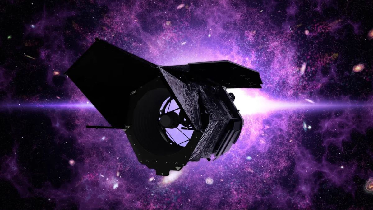 An artist's concept of the Nancy Grace Space Telescope. (Photo: Nasa)