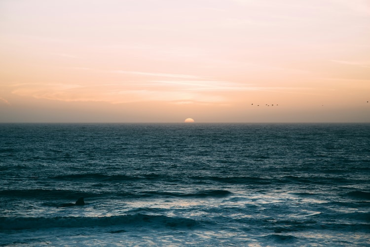 A view of the ocean horizon during a sunset. (Representational Photo: Unsplash)