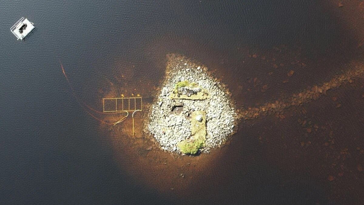 Aerial view of the crannong in Scotland. (Photo: University of Southampton)