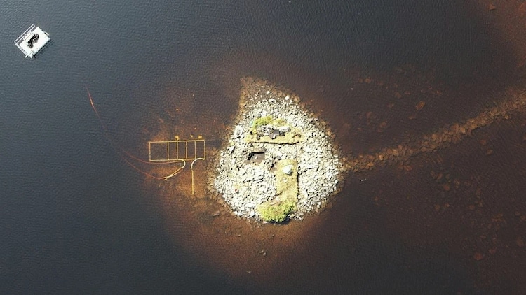 Aerial view of the crannong in Scotland. (Photo: University of Southampton)
