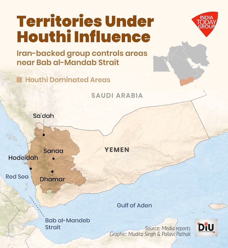 Around 15 per cent of global trade passes through the Bab el-Mandeb Strait, including shipments of oil, gas, and everyday goods.