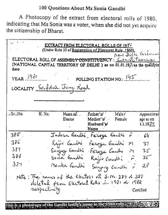 Sonia Gandhi