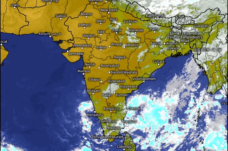 Rain on its way: Monsoon on track to hit India, strong signals from Australia A satellite image showing monsoon weather system approaching the Indian peninsula. (Photo: Meteologix)
