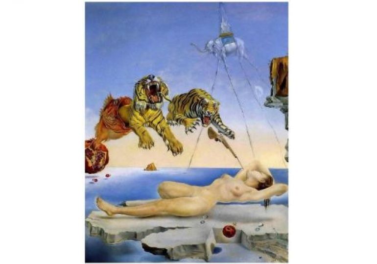 Salvador Dali Dream Caused by the Flight of a Bee around a Pomegranate a Second before Awakening. iphone 11 case Salvador Dali Dream Caused by the Flight of a Bee around a Pomegranate a Second before Awakening. iphone 11 case