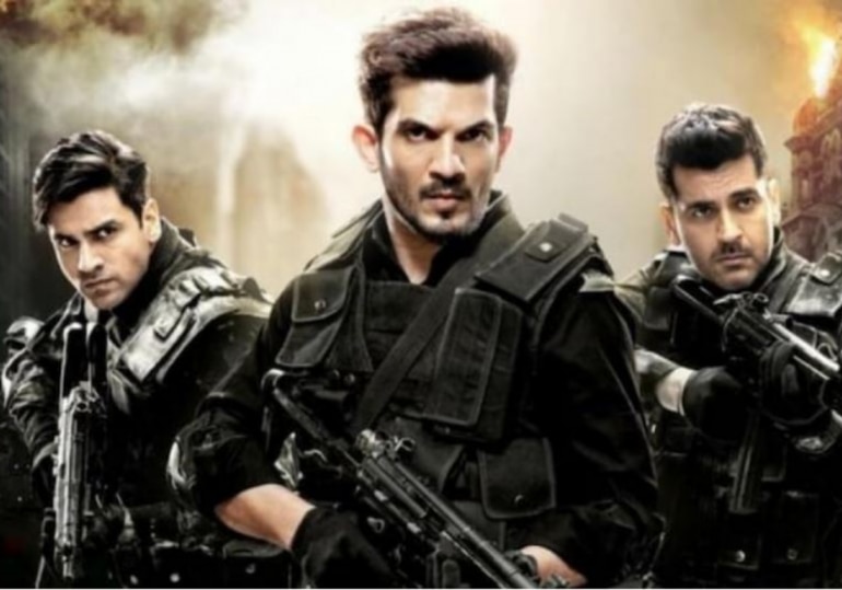 Arjun Bijlani, Vivek Dahiya and Arjan Bajwa play NSG commandos in State of Siege 26/11. Arjun Bijlani, Vivek Dahiya and Arjan Bajwa play NSG commandos in State of Siege 26/11.