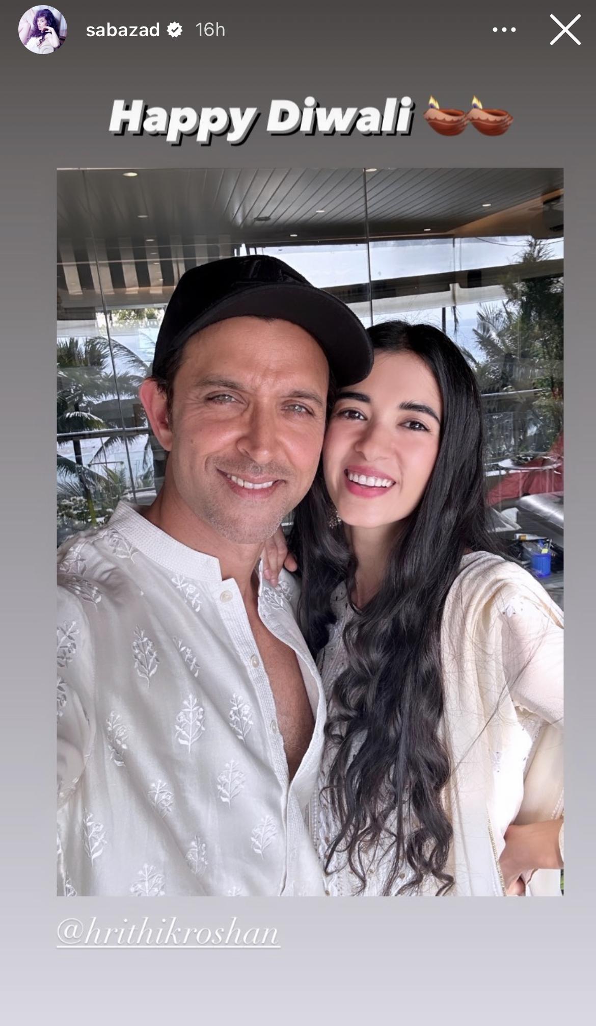 Diwali 2023: Inside Hrithik Roshan's Festive Famjam With Saba Azad By His  Side