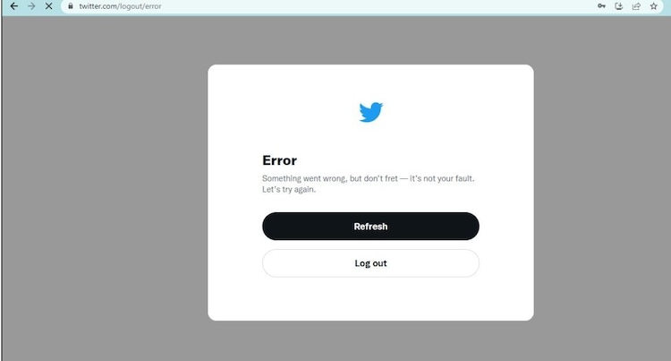 Twitter fora do ar? Site exibe mensagem 'Something went wrong