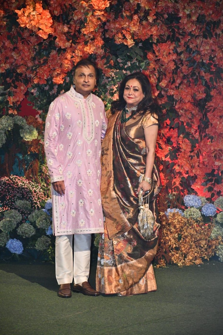 Anil Ambani and Tina Ambani at Anant Ambani's engagement. (Photo courtesy: Yogen Shah)