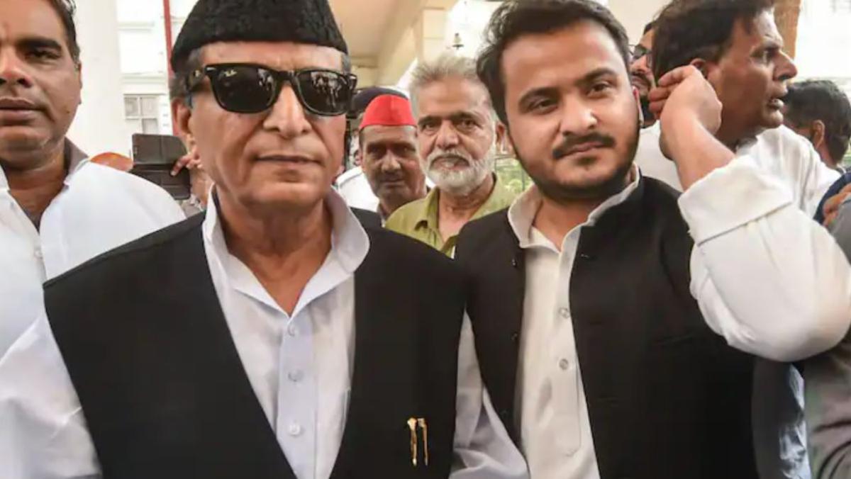 File photo shows Azam Khan with his son Abdullah Azam Khan (PTI)