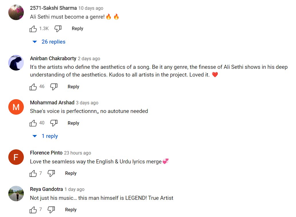 Comments on Left Right by Ali Sethi and Shae Gill.