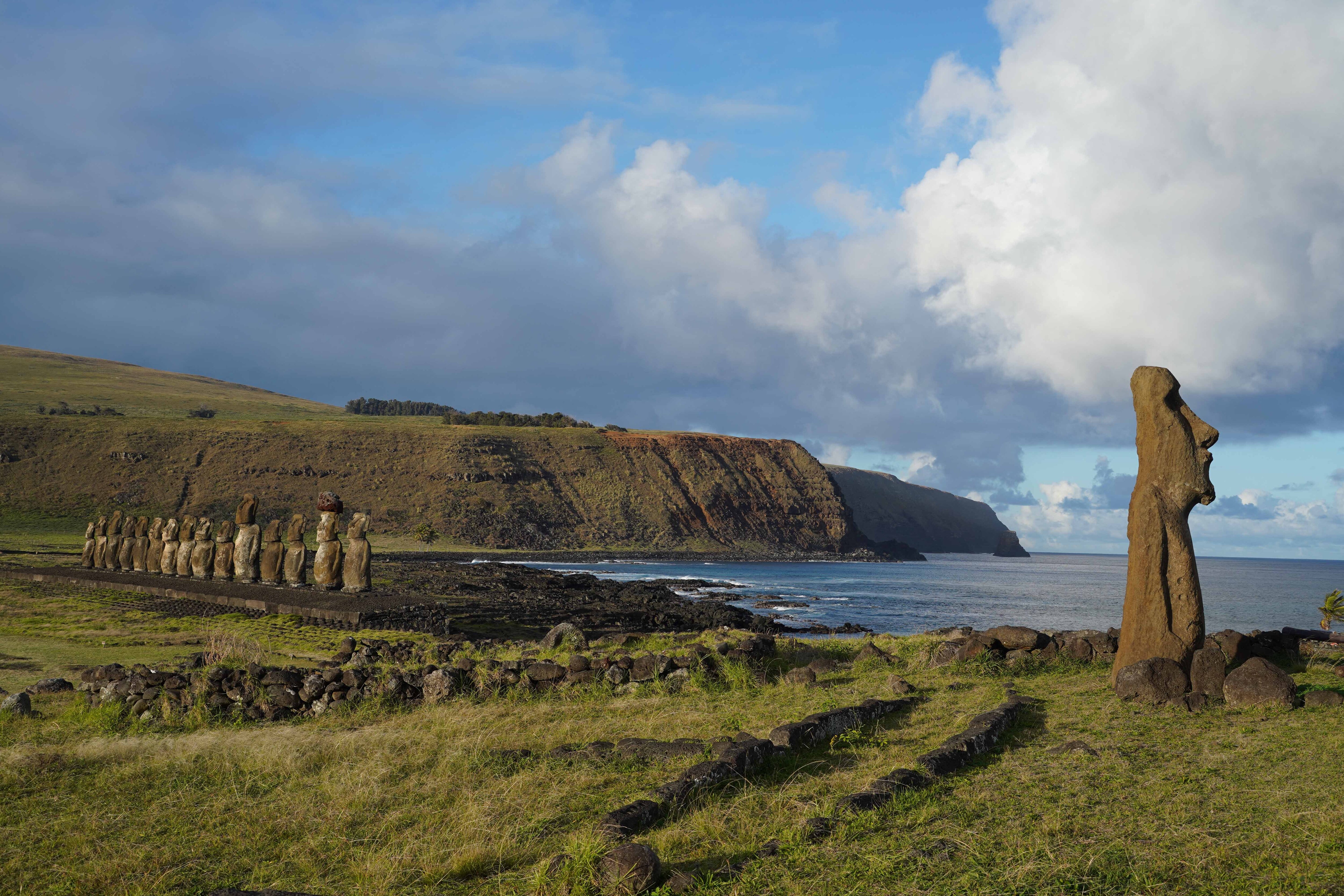 The Moai statues of Easter Island. Photo: AFP