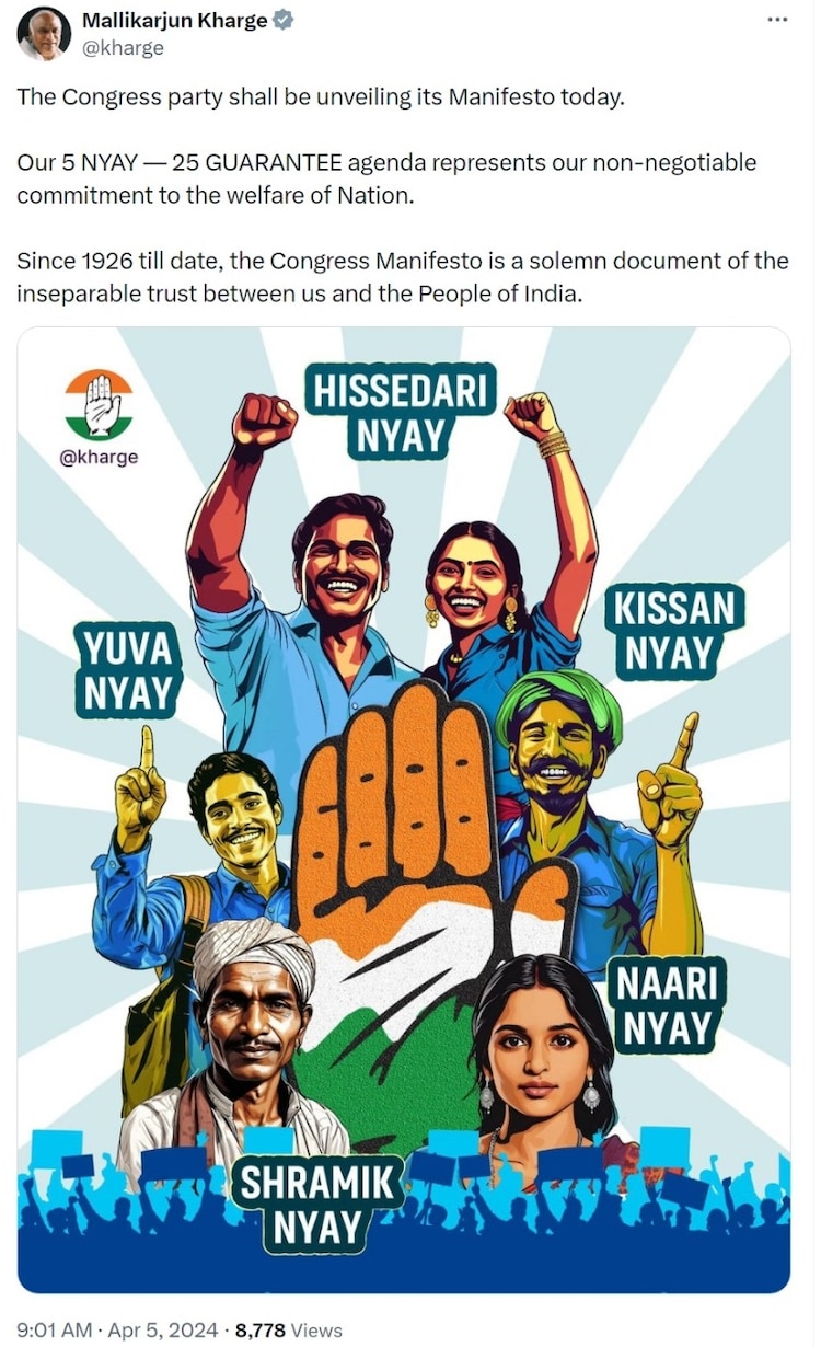 Mallikarjun Kharge's post on X