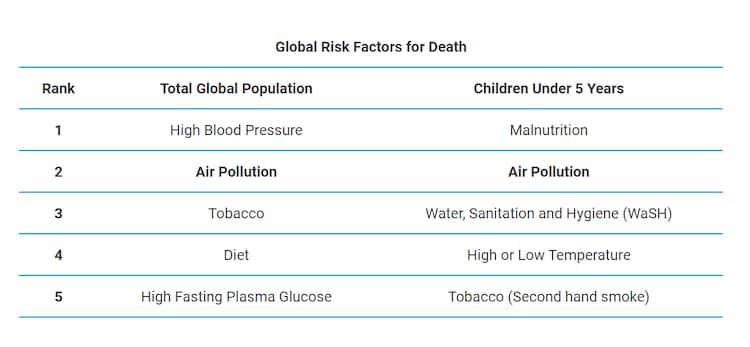 According to the report, countries in South Asia, East-West Central and Southern Africa have the highest burden of diseases related to air pollution.