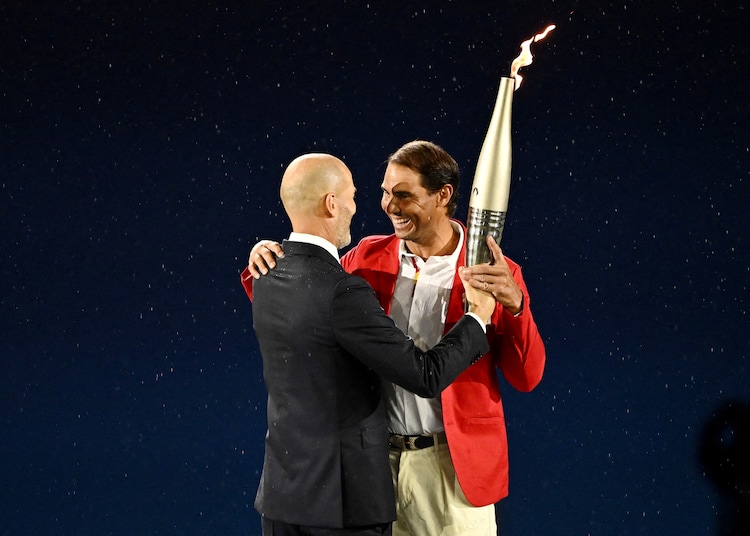 In Pics: Paris Olympic cauldron lit after Paris honours legends Rafael ...