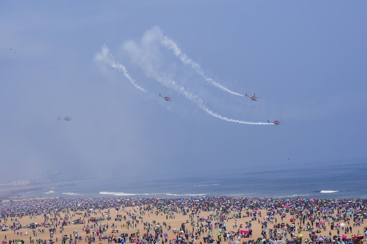 The thrilling aerial display by the Indian Air Force, which was aimed at getting registered in the Limca Book of World Records, proved fatal for the crowd.