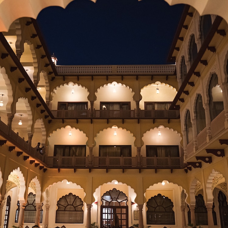 The Noor Mahal was designed by the country's remarkable architect Himmat Singh, with various paintings in the palace made by a family in Jodhpur. Photo: Noor Mahal
