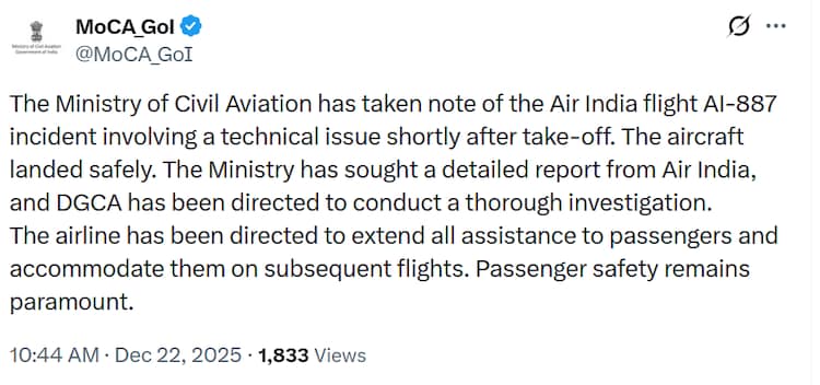 air india delhi mumbai flight