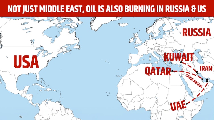 Even as the Iran war impacts critical oil infrastructure in the Gulf, refineries and export terminals are getting impacted in Russia and US due to both conflicts and accidents.
