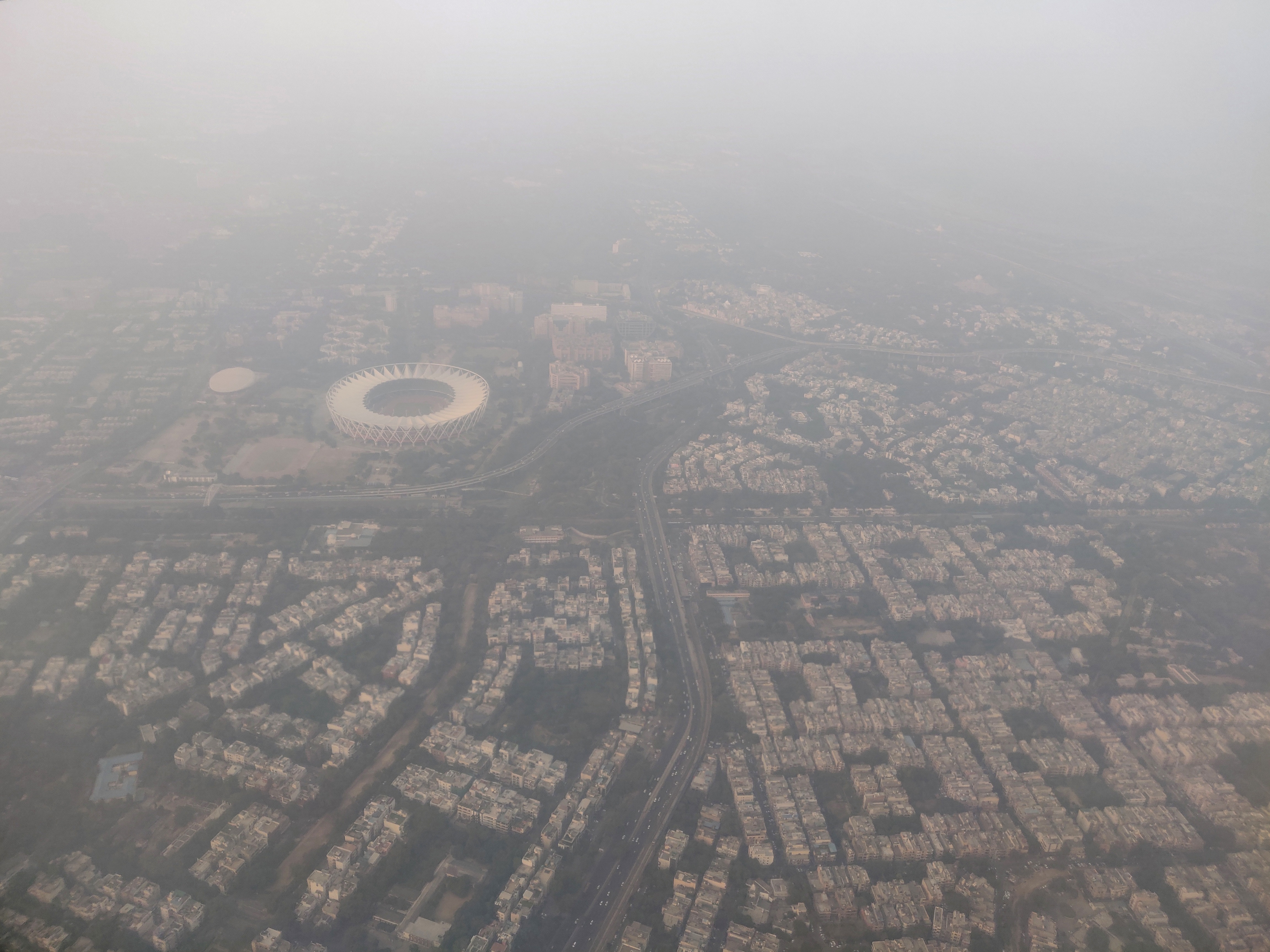 An aerial view of the Delhi skyline shrouded in smog. (Photo: Reuters)