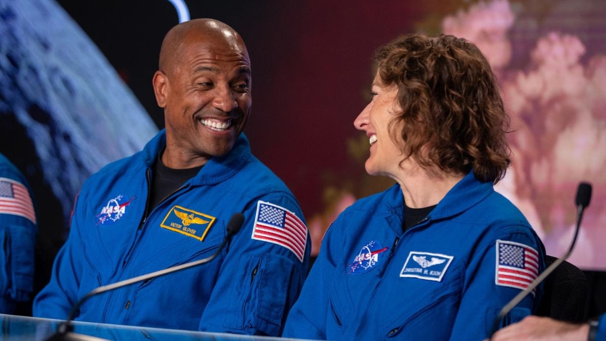 Nasa astronaut Victor Glover will become the first person of colour to travel beyond low-Earth orbit when Artemis-II launches tonight from Kennedy Space Center, Florida. Christina Koch, who holds the record for the longest single spaceflight by a woman at 328 days, will become the first woman to travel to the vicinity of the Moon aboard Nasa's Orion spacecraft. (Photo: Nasa)