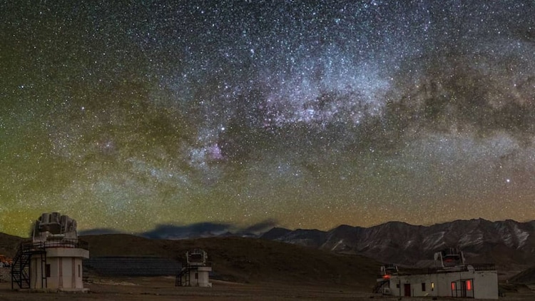 The Milky Way fills the sky above Hanle the way it once filled the sky everywhere in India, before electricity arrived and took the night away. (Photo: Dorje Angchuk)