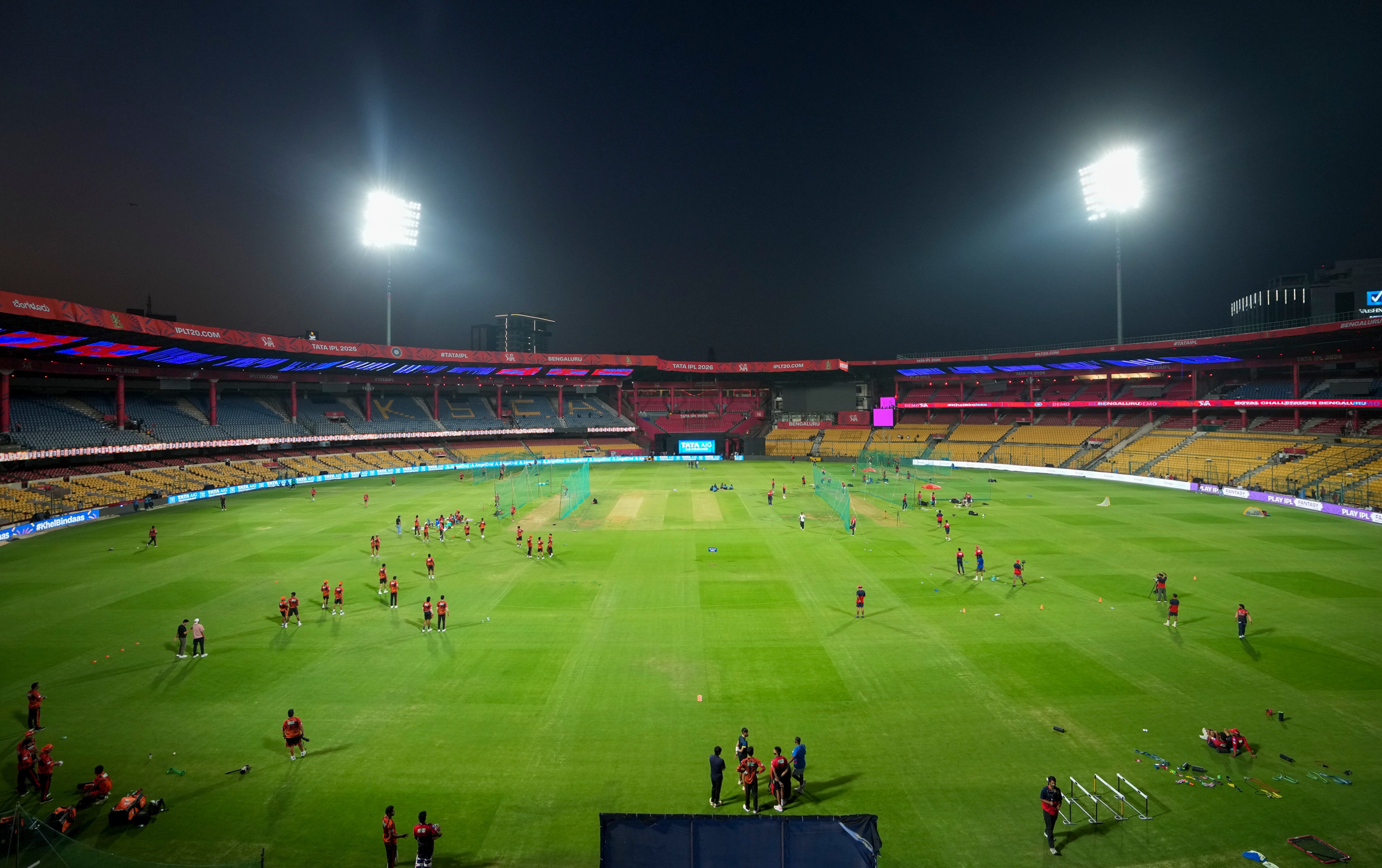 The M Chinnaswamy stadium is ready to welcome top-flight cricket back. (Photo: PTI)