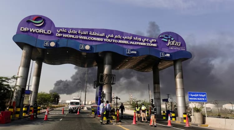 How a British Walker on a Land Rover drew UAE from seven sheikhdoms 2 Smoke billows from Jebel Ali Port in Dubai after an Iranian attack following US and Israel strikes on Iran. (Photo: Reuters)