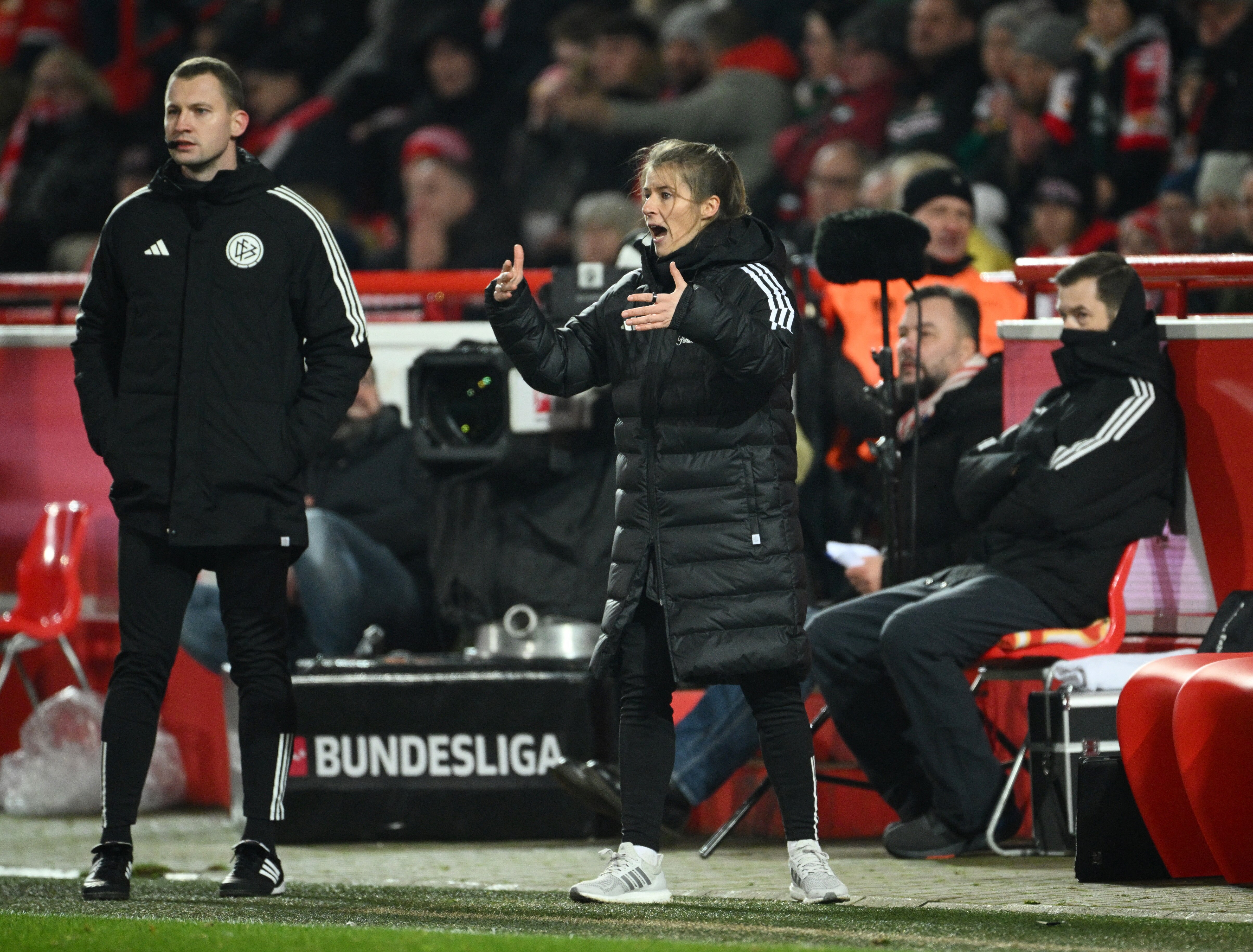 Can Marie-Louise Eta keep Union Berlin in the Bundesliga. (Reuters)