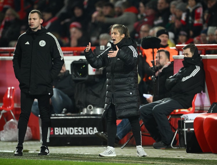 Can Marie-Louise Eta keep Union Berlin in the Bundesliga. (Reuters)