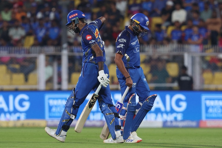 While RR openers showed wrath, MI batters were never able to make a mark. (Photo: Reuters)