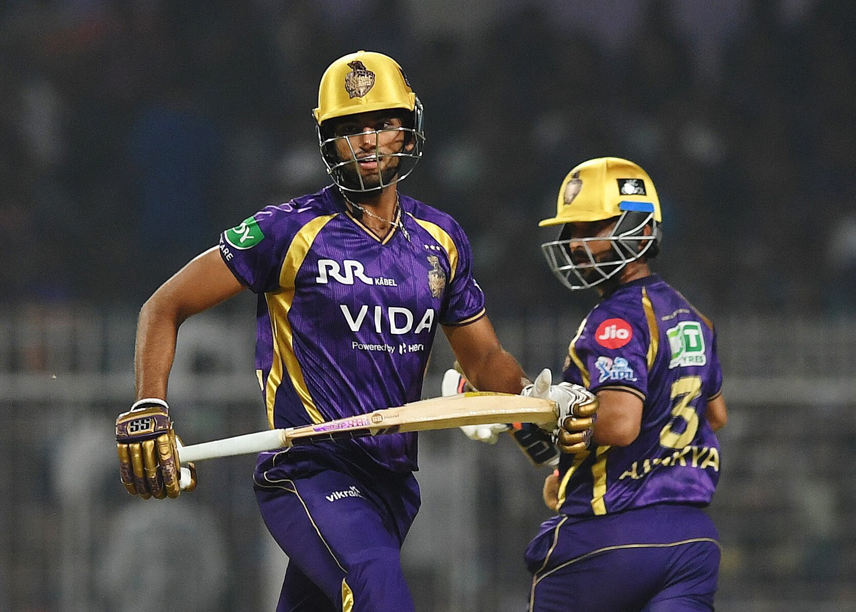 Will KKR opt to rest Rahane or Angkrish? (PTI Photo)