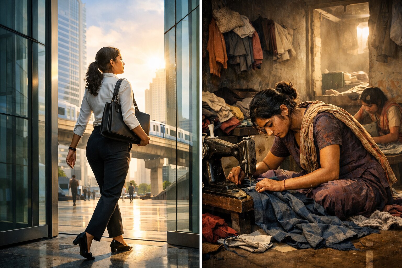 women workforce India, female labour force participation India, women jobs crisis India, missing women workforce, India unemployment women, women out of labour force India, female employment India data, job crisis, women unemployment data, Azim Premji report women jobs, India labour market women, women informal jobs India