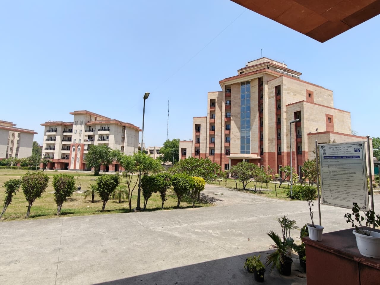 The hostel building(R) 