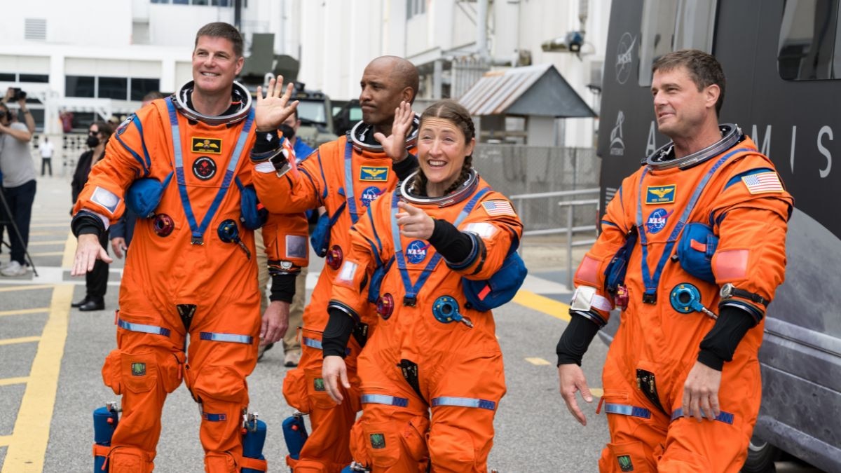 Nasa has confirmed that the Artemis-II crew is officially on their way to the Moon. Following a successful engine burn, the four astronauts have left Earth orbit and are now on a direct trajectory for their historic lunar flyby. (Photo: Nasa)