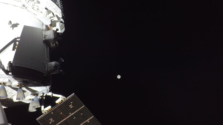 The Moon, captured by the Orion spacecraft. (Photo: Nasa)