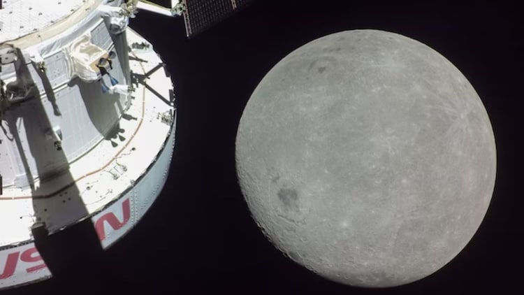The Orion spacecraft entered cislunar space as it left Earth orbit behind on April 3, 2026. (Photo: Nasa)
