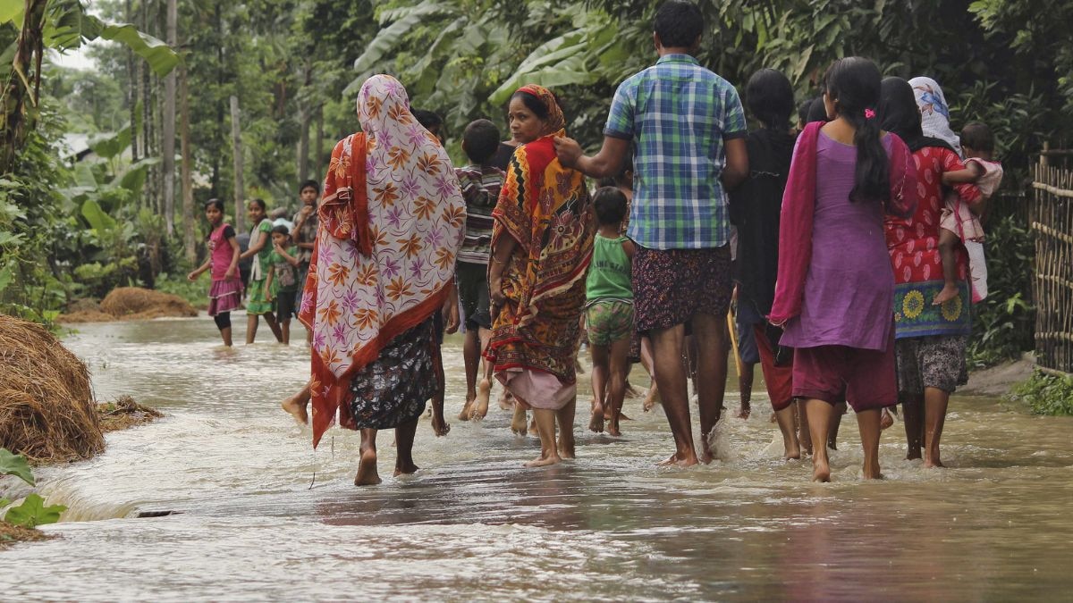 The IMD predicts heavy rain over the northeastern state of Assam on April 12, 2026. (Photo: Reuters)