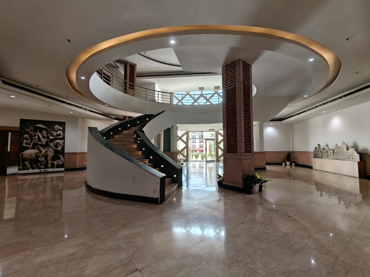 One corridor of the campus