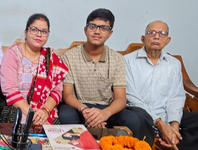 Ayusman with his family