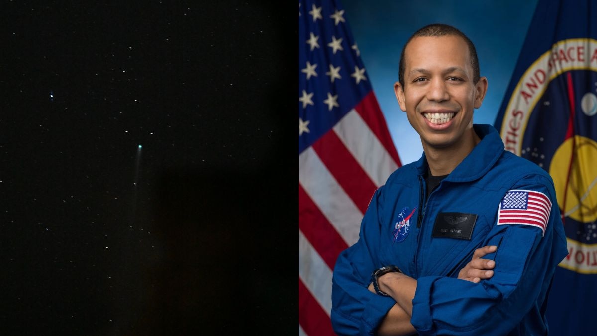 Nasa astronaut Chris Williams accidentally captured a comet from aboard the Space Station. (Photo: X/@Astro_ChrisW)